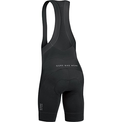 GORE BIKE WEAR, Men´s, Cycling Short Tights with Suspenders, Padded, Gore Selected Fabrics, Power Short+, Size L, Black, WSPOWE