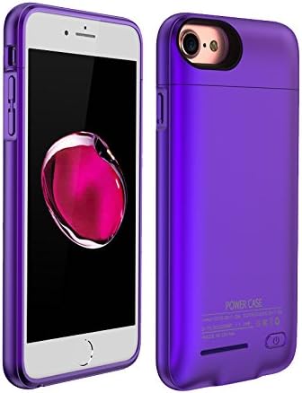 Leaber 4200mAh Battery Case For Both Iphone 7(S) Plus and Iphone 6(S) Plus 5.5" Portable Charger Case Slim Protective Case External Battery Rechargeable Backup Case (Purple)