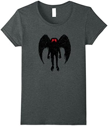 Womens Point Pleasant Mothman Tshirt Monster Cryptozoology T Shirt Medium Dark Heather