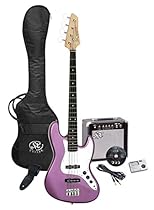 SX Ursa 2 PK RN MPP Purple Bass Guitar Package w/Amp and Video Instruction
