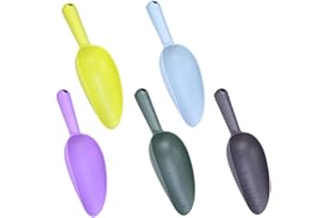 Angoily Garden Shovel, 5PCS Shovels for Digging with Tick Mark, Plastic Soil Scoop Colorful Soil Shovel Garden Trowel, Gardening Shovel, Hand Shovel, Cultivating Planting Shovel Gardening Tool