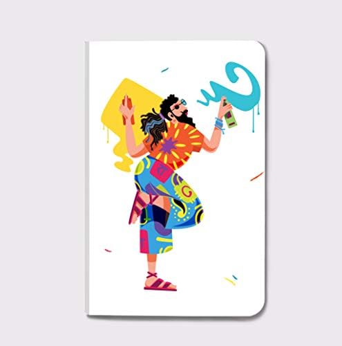 Shoonyaakar 80 GSM, Dot Grid, A5 (5.3" x 8.3"), 160 Pages - Dream Catching Noting Block Multi Purpose Office Diary | Journal Writing | Premium Dotted Daily Notebook | Handmade for Home Office College