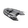 ALEKO-84-Feet-Grey-Inflatable-Boat-Aluminum-Floor-3-Person-Raft-Sport-Motor-Fishing-Boat-3-Plus-Keel-Air-Chambers