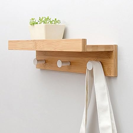 Tao Wohnzimmer Wand Holz Regal Kreative Partition Wand Haken Badezimmer Handtuchhalter Dekorative Rahmen Kleiderhaken Farbe Holz Farbe Schwarz Weiss Farbe Holzfarbe Grosse 3 Hooks Amazon De Kuche Haushalt