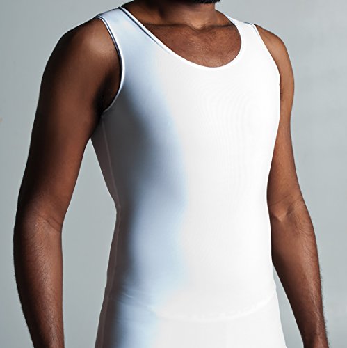 GC2 Gynecomastia Compression Undershirt (M, WHITE)