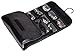WODISON PU Leather Travel Hanging Jewelry Organizer Roll Up Bag Earring Case Holder Black