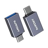 USB C to USB Adapter(2 Pack), ANDAPA USB A to USB C Adapter,Type-C Adapter Compatible with MacBook Pro 2020/2019 MacBook Air 2020 Ipad pro2020/2018 Dell XPS and Thunderbolt 3 Devices Space Grey