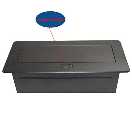 Conference Table Connectivity Power & Data Box HDMI VGA RJ45 USB 3.5MM Audio Power Hidden Multimedia Desktop Socket