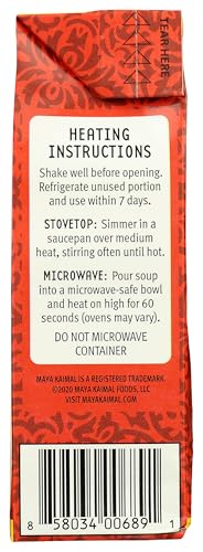 MAYA KAIMAL CREAMY SPICED BUTTERNUT SOUP, 17.6 OZ