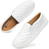 NCCB Women's Slip-On Loafers with Memory Foam Cushioning - Lightweight Casual Sneakers for All-Day Comfort