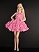 A Pink Mini Dress Covered in Roses It so Cute Also Avail in White, Blue and Green Made to Fit the Barbie Doll