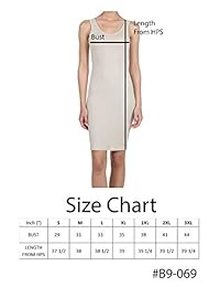 iliad USA Vestido sin mangas con cuello redondo y tirantes para dama