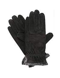 Guantes Isotoner de gamuza con frunce en la muñeca