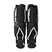Sanabul Essential Hybrid Sleeve Kickboxing Shin Guards for MMA Shin Guards Muay Thai Shinguards - Silver, S/M