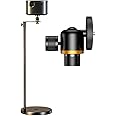 HVAYING Projector Stand, Floor Projector Shelf,Hide Use,360°Swivel, Height 5-Stage Adjustment 29/49/69/89/109cm, Projectable Ceiling,Load Capacity 10kg