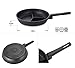 Kitchen Flower Multi 3 Divider Non Stick Coating Frying Pan 28cm
