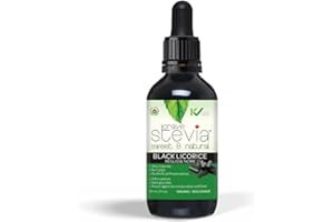 CRAVESTEVIA - All Natural Liquid Stevia Drops - Sugar Replacement | Organic | Gluten Free | Non-GMO | 30ml Bottle (Black Licorice)
