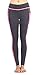 Sugar Pocket Women's High Waist Yoga Leggings Tummy Control Workout Running Pants with Side Pockets M(Light Grey/Pink)