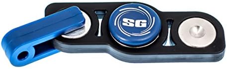 Spin Gadget fidget spinner toy with quick disconnect keychain perfect EDC for ADD ADHD anxiety fidgeting focus and addiction aka fidget gadget or fidget gidget MADE IN THE USA (Black Navy Blue)