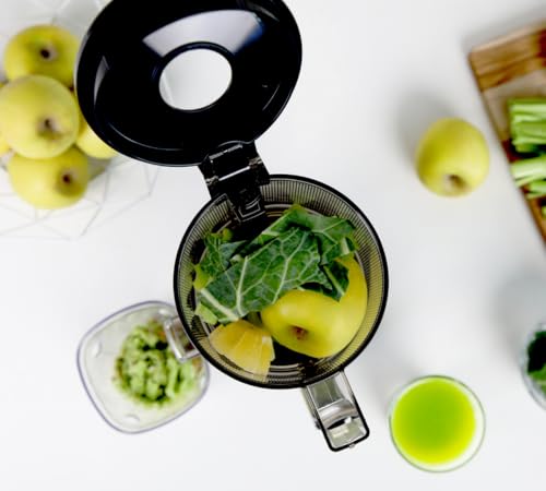 Kuvings | AUTO6 Hands Free Juice Extractor | Automatic Slicing Whole Fruit and Vegetables | 1.7L Basket | Easy Clean | Navy Blue
