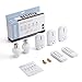 BESTTEN Remote Outlet and Light Socket Combo Set (3 AC Plugs, 2 Lamp Holders, 2 Remotes), Wireless Control Switch ON/OFF, Home Automation Set, ETL Certified, White