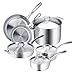 Duxtop Whole-Clad Tri-Ply Stainless Steel Induction Ready Premium Cookware 10-Pc Set primary