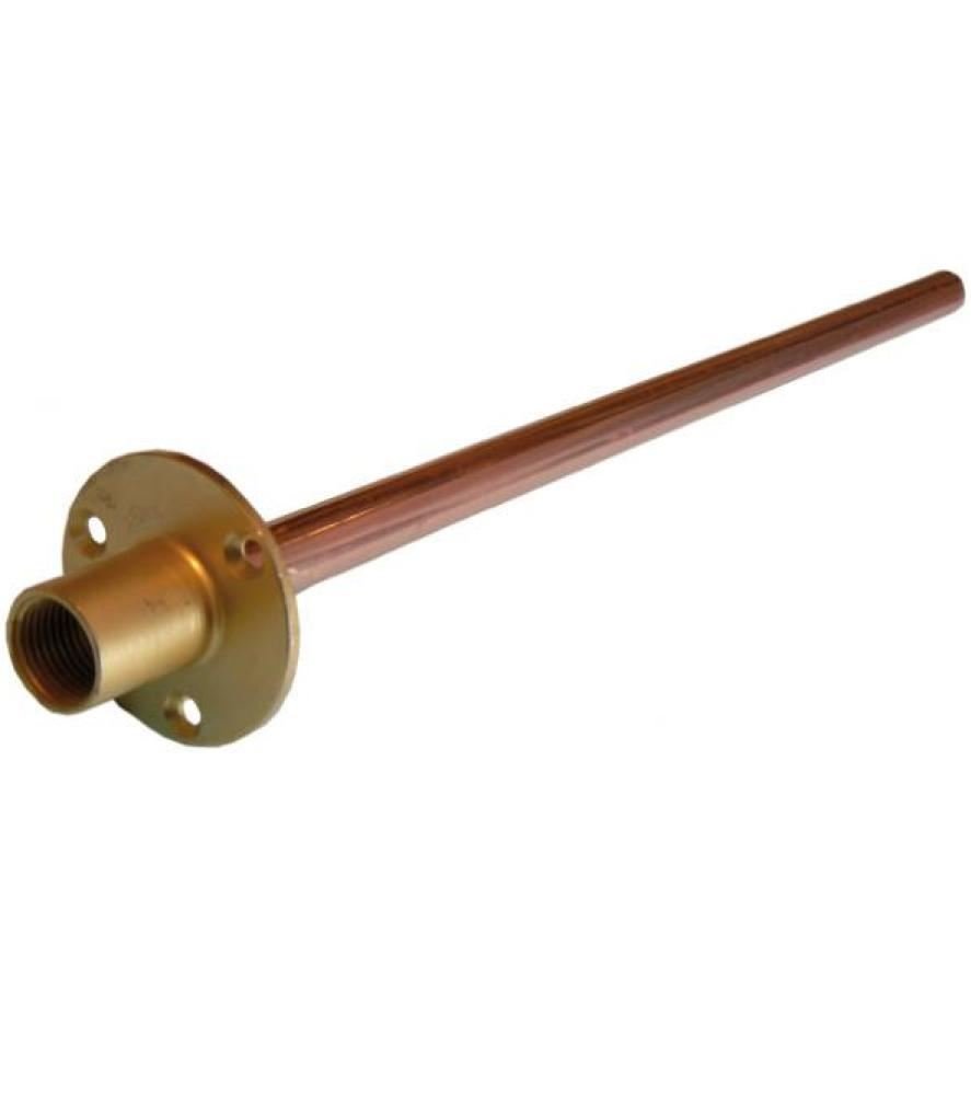 1/2" Wallplate with 15mm Copper Tail x 350mm