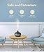 PuraSense Ultrasonic Aromatherapy Essential Oil Diffuser, 550ml Cool Mist Humidifier with Color LED Lights Changing and Waterless Auto Shut-off for Office Home Bedroom Living Room Study Yoga Spa