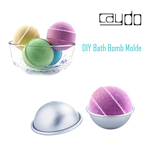 6 Set DIY Metal Bath Bomb Mold w/ 3 Sizes 12 Pieces for Crafting