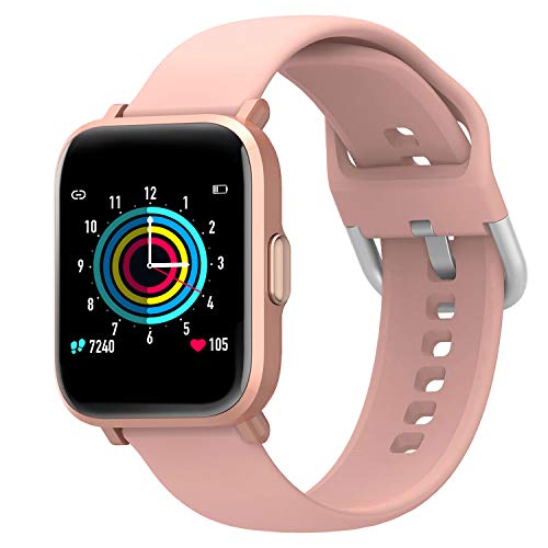 HolyHigh Smart Watch for Men Women with Customize Watch Face Heart Rate/Blood Oxygen/ Sleep Monitor, Waterproof Fitness 