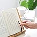 Readaeer Bamboo Reading Rest Cook Book Document Stand Holder Bookrest