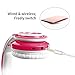 Votones-Wireless Bluetooth Kids Headphones Lightweight Foldable Adjustable Over Ear Earphone with Microphone Aux in SD Card FM for Smartphone PC Tablet(Pink)