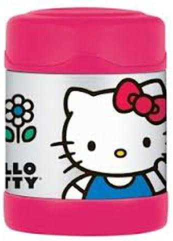 Thermos 10 Ounce Funtainer Food Jar; Hello Kitty with Blue Overalls by Sanrio and Thermos