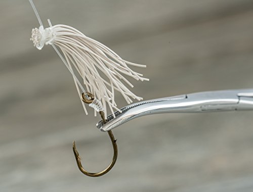 SE 664FSI Self Locking Curved Forceps with Insulated Handles, 6-1/4", Red