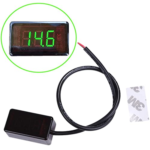 ルボナリエ コンパクト ボルトメーター デジタル 小型電圧計 デジタル電圧計 LEDディスプレイ (グリーン)商品画像