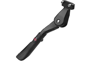 Sataway Height Adjustable Bicycle Kickstand Aluminum Alloy Strong Rear Mount Kick Stand for 16-22inch Bikes,Ebikes (40mm Hole Distance only)