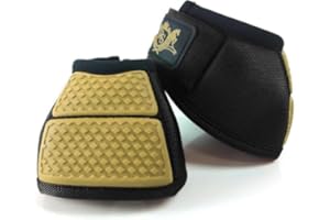 RS Premium Horses Bell Boots | Prevent Horses from Injury | Professional Bell Boots for Horses with Superb Protection, Durability, Comfort, Relaxable & Lightweight | Easily Remove mud & dust
