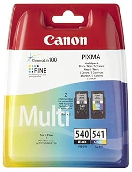 Original Canon 5225B005, 5227B005 / PG-540, CL-541, für Pixma MX 430 Series 2x Premium Drucker-Patrone, Schwarz, Cyan, Magent