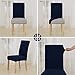 Deconovo Universal Dining Chair Covers Strench Navy Blue Water Resistant Seat Slip Covers, Set of 4