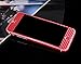 Toeoe Luxury 3D Textured Carbon Fibre Full Body Vinyl Wrap Sticker Skin Cover for Apple iPhone 6 4.7 inch Red