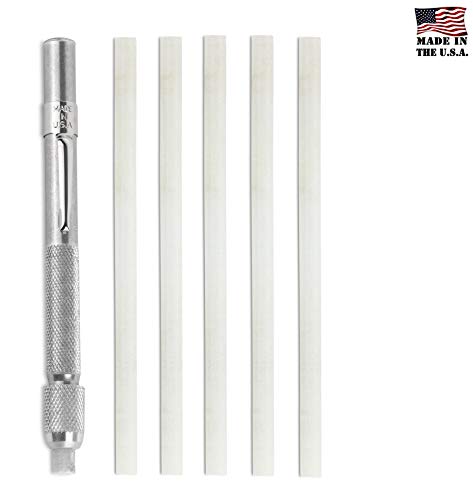 Ruddman Supplies - Welding/Textile Round Soapstone and Soapstone Marking Holder Combo Pack