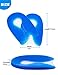 U-Shaped Heel Cushion, Silicone Plantar Fasciitis Pad for Heel Spur/Instant Pain Relief by Toe Glow