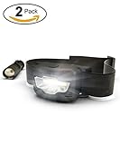 LED Headlamp and Tactical Flashlight, Ultra Bright, 3 Modes White & Red, Zoomable Light, Water Resistant, Best for Camping, Running, Hiking, Ultimate Outdoor Value Pack, Black