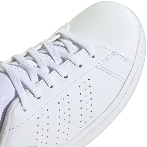 Mixte Enfant Advantage Base 2.0 Junior Shoes, Cloud White/Cloud White/Green, 36 2/3 EU