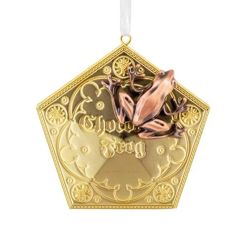 Hallmark Harry Potter Hanging Ornament, Chocolate Frog Box, Gold