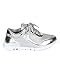 Nature Breeze CD33 Metallic Shimmer Lace Up Lightweight Cross Training Sneaker - Silver