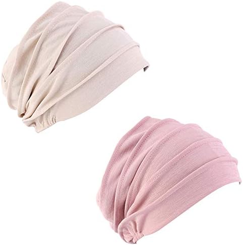 Unisex Indoors Cotton Beanie- Soft Sleep Cap for Hairloss, Cancer, Chemo