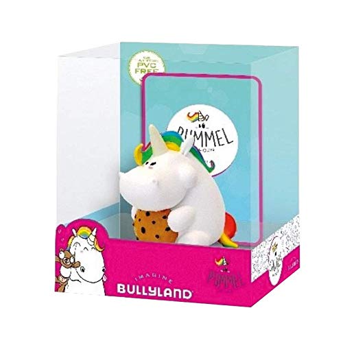 Bullyland 44390 Figure Chubby Unicorn with Cookie with Collectible Card