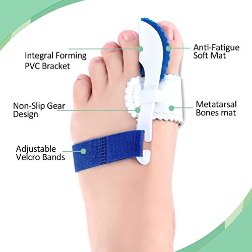 Bunion Corrector & Bunion Relief Kits,Adjustable Bunion Splint and Soft Bunion Pads for Treat Pain in Hallux Valgus, Big Toe Joint, Hammer Toe,Toe Spacers Straighteners for Men and Women