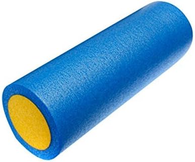 GQMART Yoga Roller - Grid Foam Massage Roller 45Cm Fitness Rehab Injury Pilates Yoga Exercise -Blue &amp; Yellow